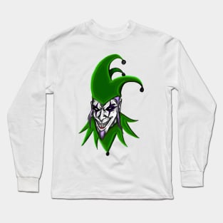 Evil Clown Jester Long Sleeve T-Shirt